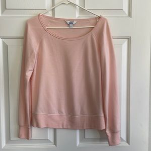 JoyLab women’s pink scoop neck super soft sweatshirt XS NWT